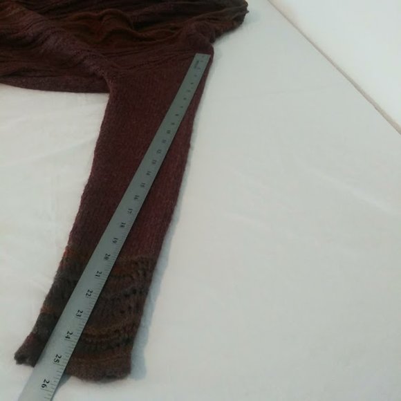 Royal Robbins women's size L burgundy multicolored cardigan sweater - Picture 7 of 14